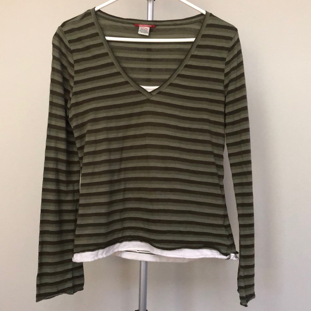 Union Bay Vintage Long Sleeve Layered Look Top in Size Extra Large XL